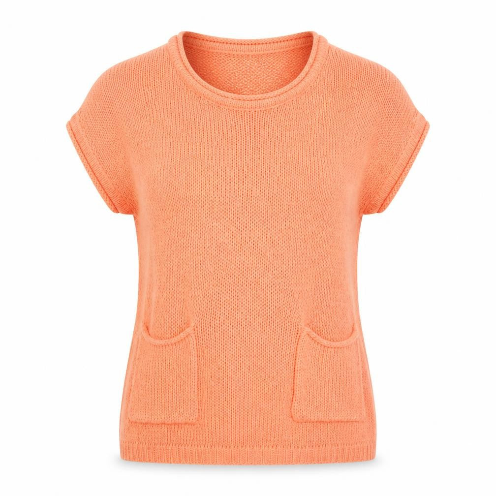 Intuition Womens Orange   Basic T-Shirt Size 8