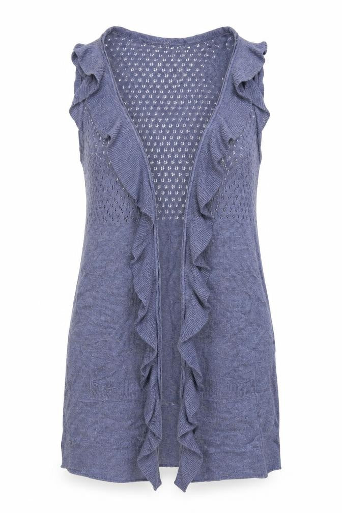 New Look Womens Blue   Vest Jumper Size 8