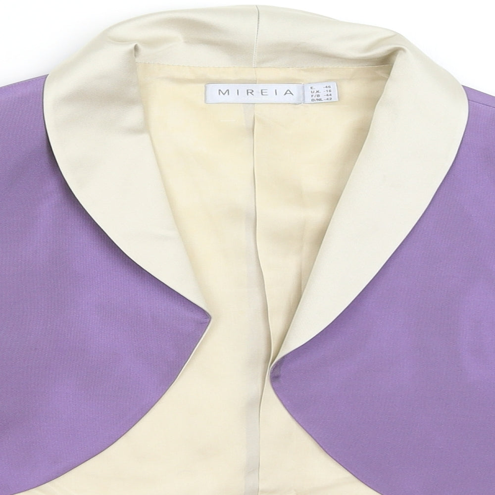 Mireia Womens Purple   Jacket Blazer Size 16