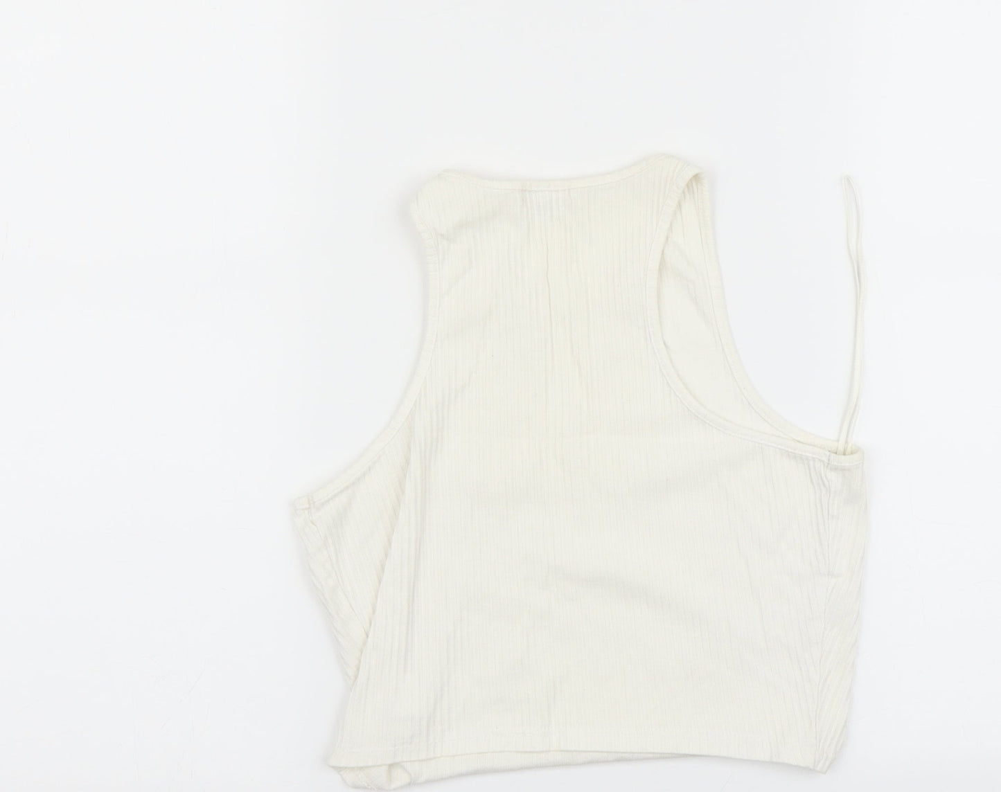 River Island Womens White   Basic Tank Size 8
