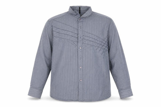 BHS Mens Blue Striped   Button-Up Size 2XL