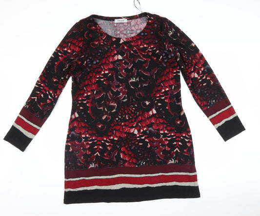 Alexara Womens Red Fair Isle  Jacket Dress  Size L