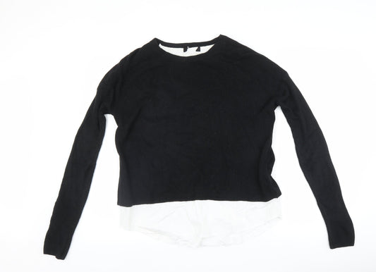New Look Womens Black   Pullover Jumper Size 10
