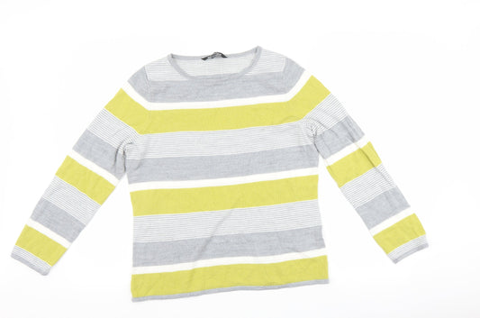 Bonmarché Womens Multicoloured Striped  Pullover Jumper Size 14