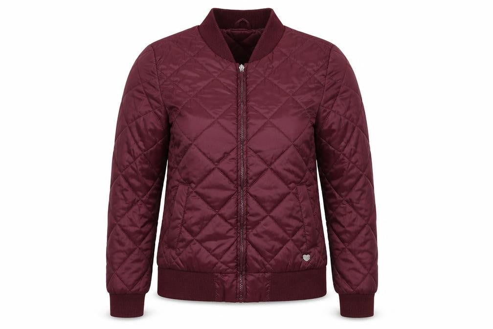Lee Cooper Womens Red   Quilted Coat Size 14