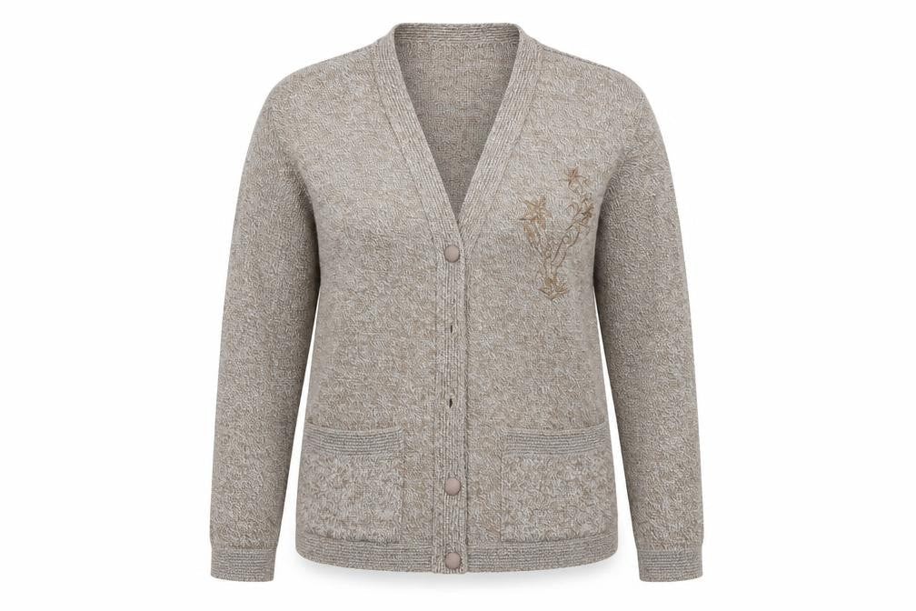 Cane Womens Brown   Cardigan Jumper Size M