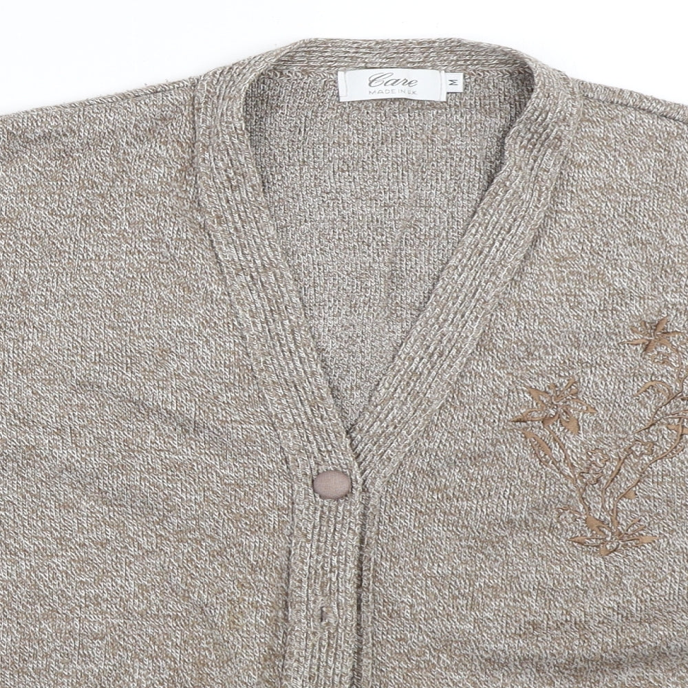 Cane Womens Brown   Cardigan Jumper Size M