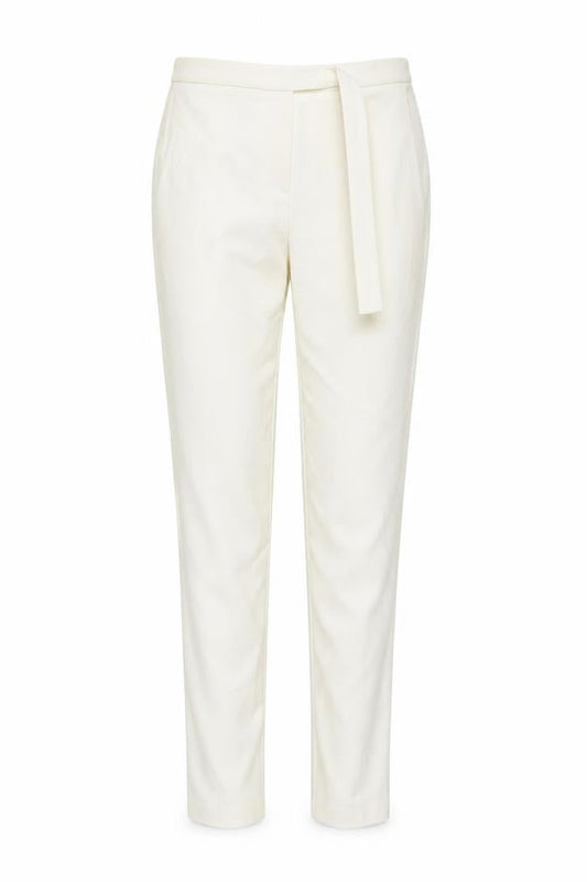 PRETTYLITTLETHING Womens Ivory   Trousers  Size 6 L25 in