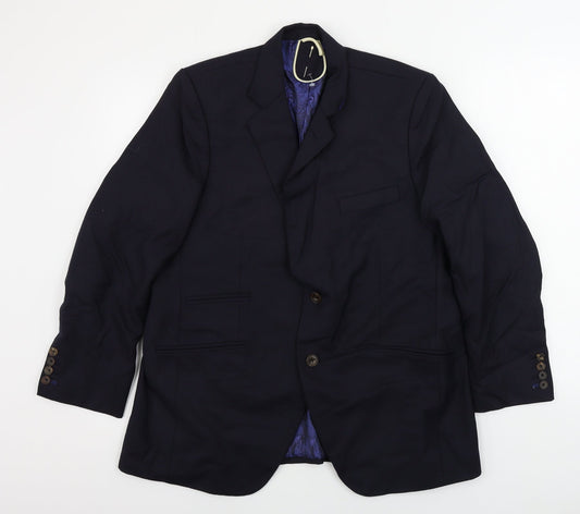 Preworn  Mens Blue   Jacket Blazer Size 40