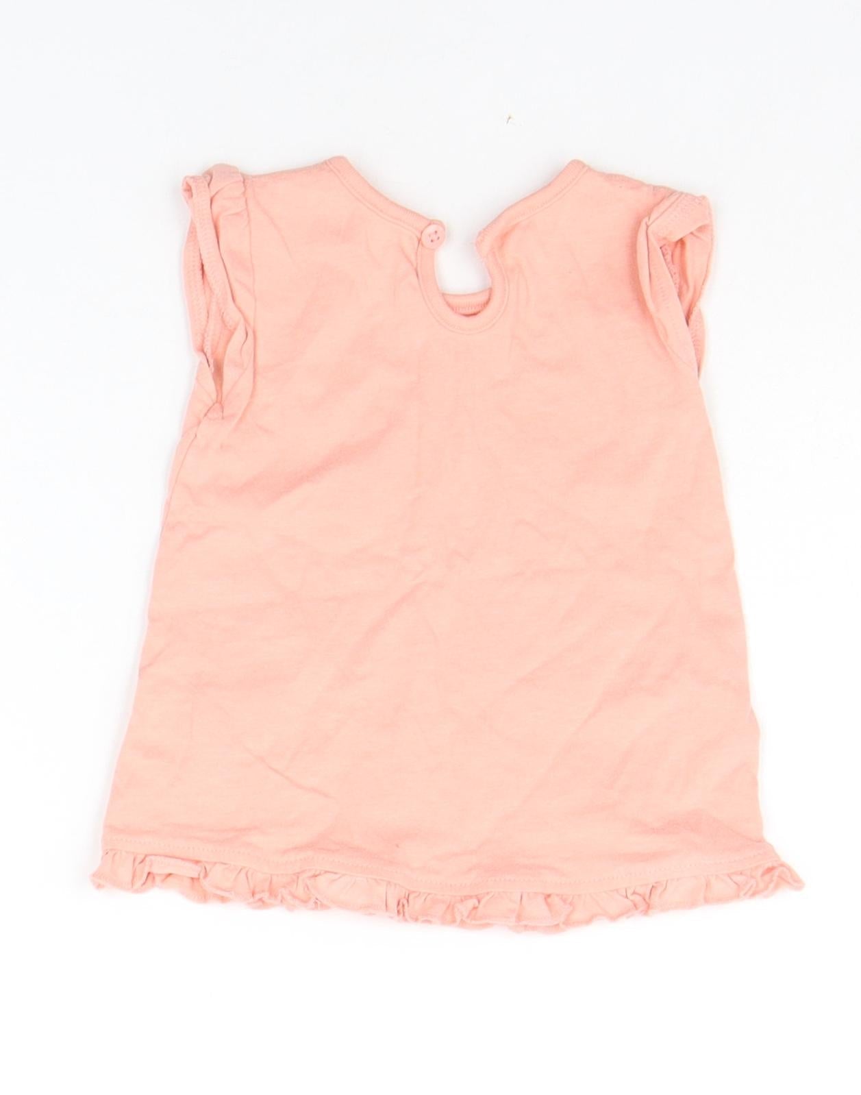George Baby Orange   Basic T-Shirt Size 3-6 Months  - STAR