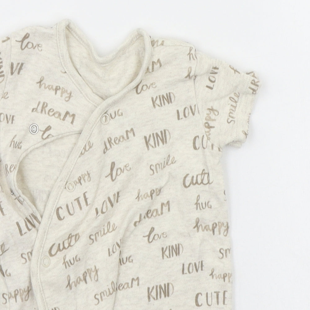 George Baby Beige Ikat  Babygrow One-Piece Size 3-6 Months  - LOVE