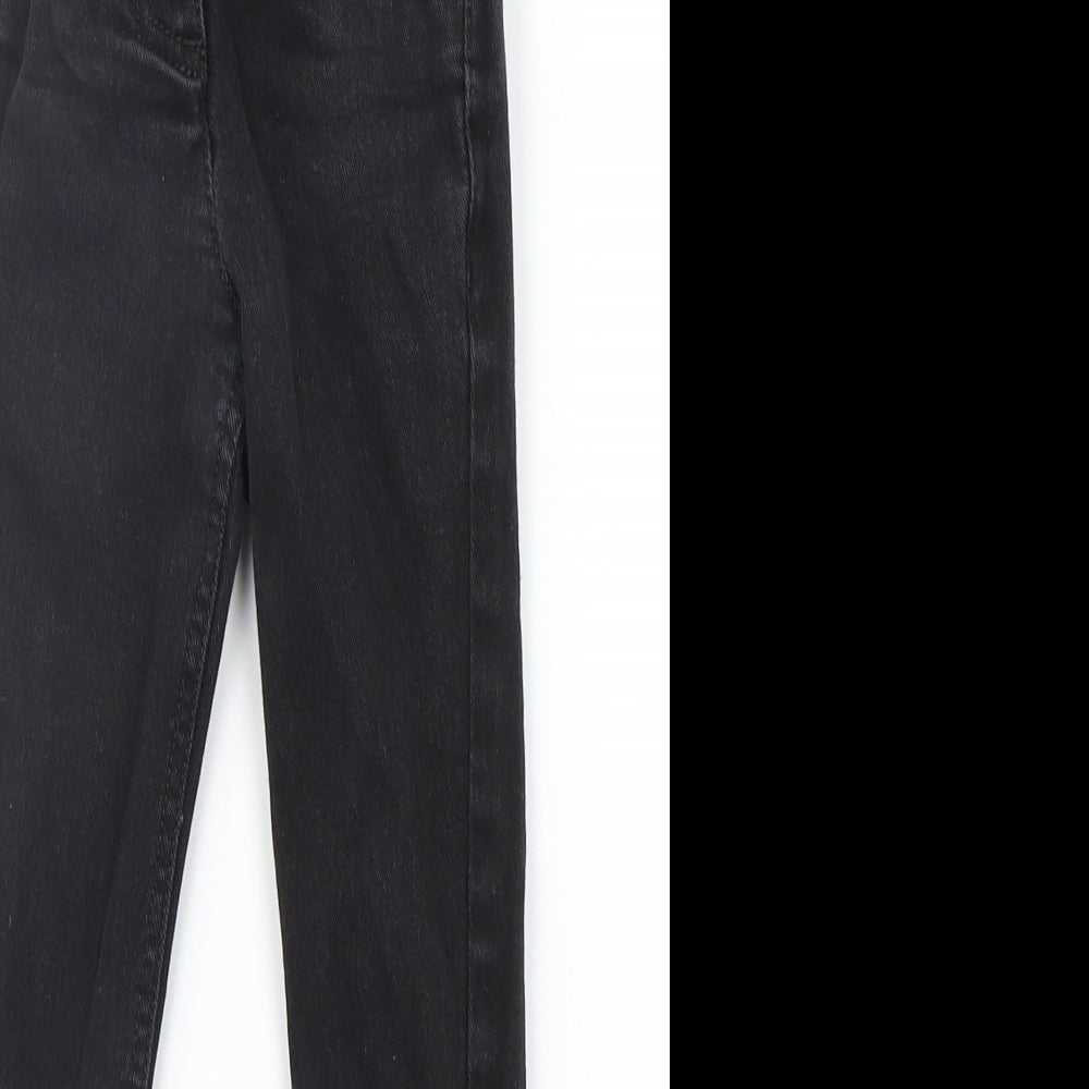 NEXT Girls Beige Ikat  Straight Jeans Size 5 Years - DISTRESSED