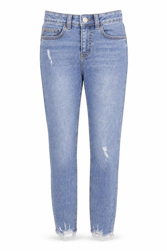Denim & Co. Womens Blue   Straight Jeans Size 6 L26 in