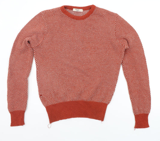 Barons Womens Orange   Pullover Jumper Size M