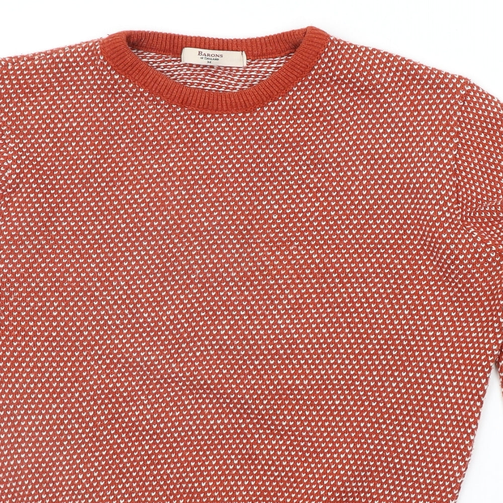 Barons Womens Orange   Pullover Jumper Size M