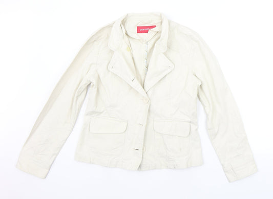 Jeans & Co Womens Beige   Jacket Coat Size 12