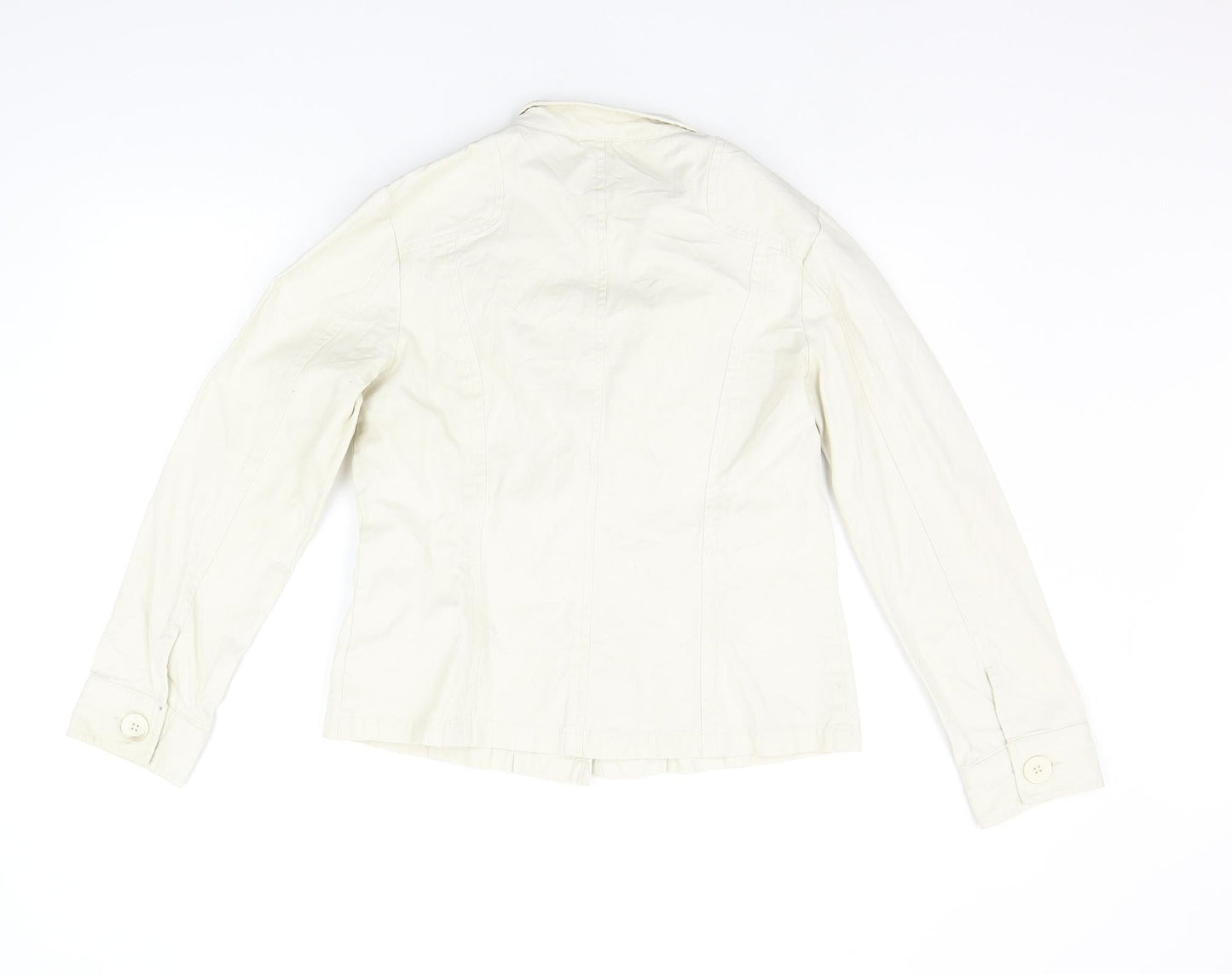 Jeans & Co Womens Beige   Jacket Coat Size 12