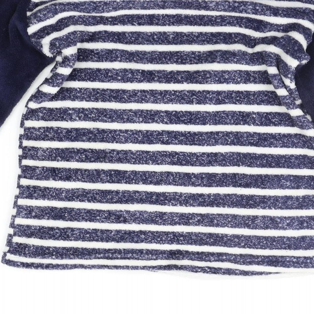 Hudson's Bay Womens Blue Striped  Top Pyjama Top Size S