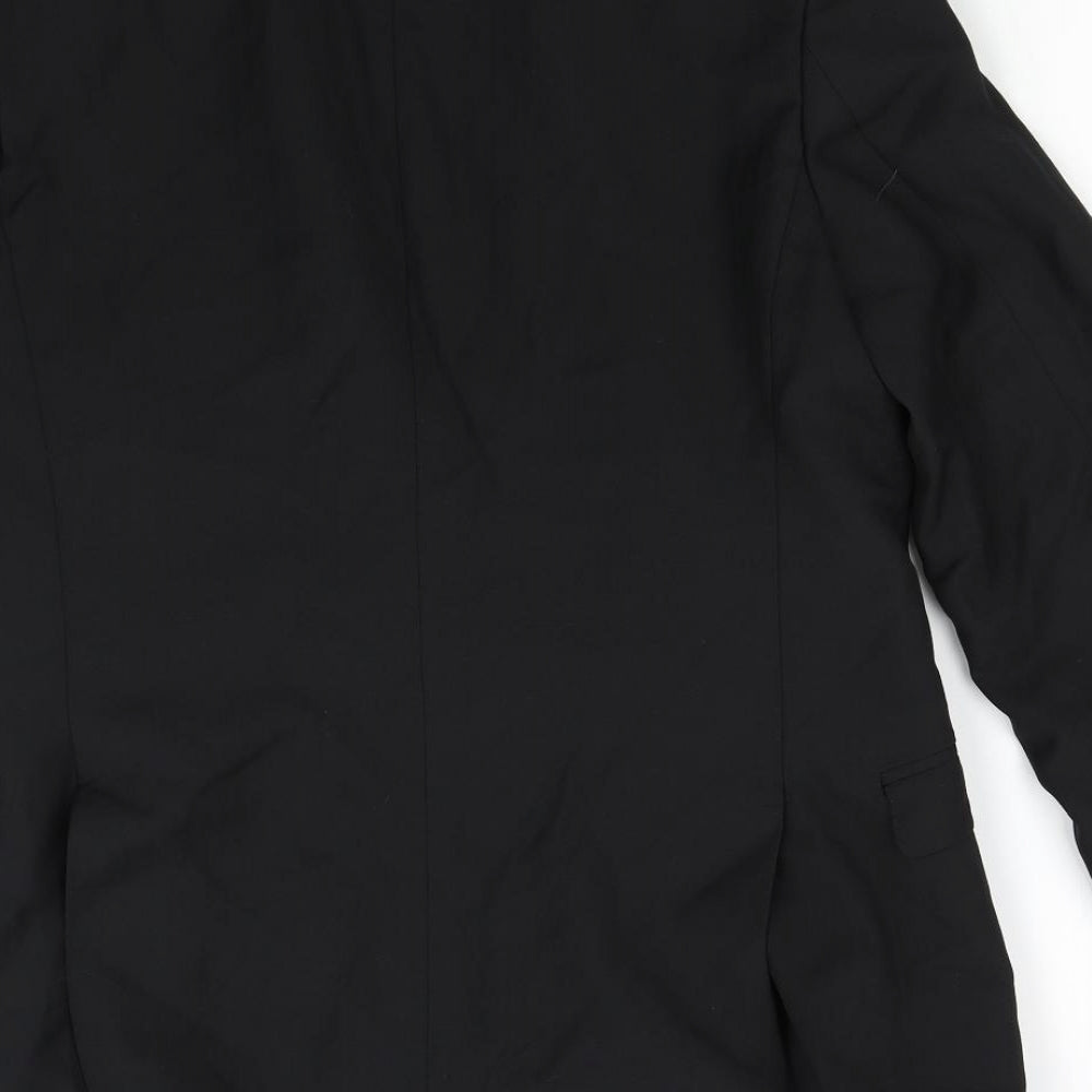 Racing Green Mens Black   Jacket Suit Jacket Size 36