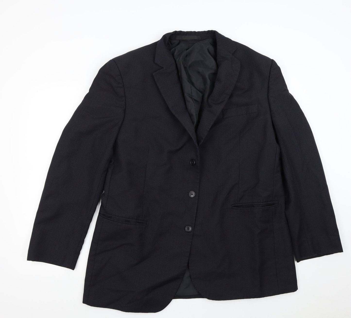 M&S Mens Blue   Jacket Suit Jacket Size 44