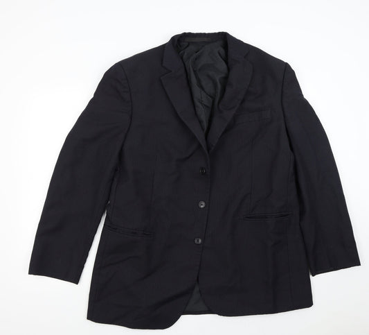 M&S Mens Blue   Jacket Suit Jacket Size 44