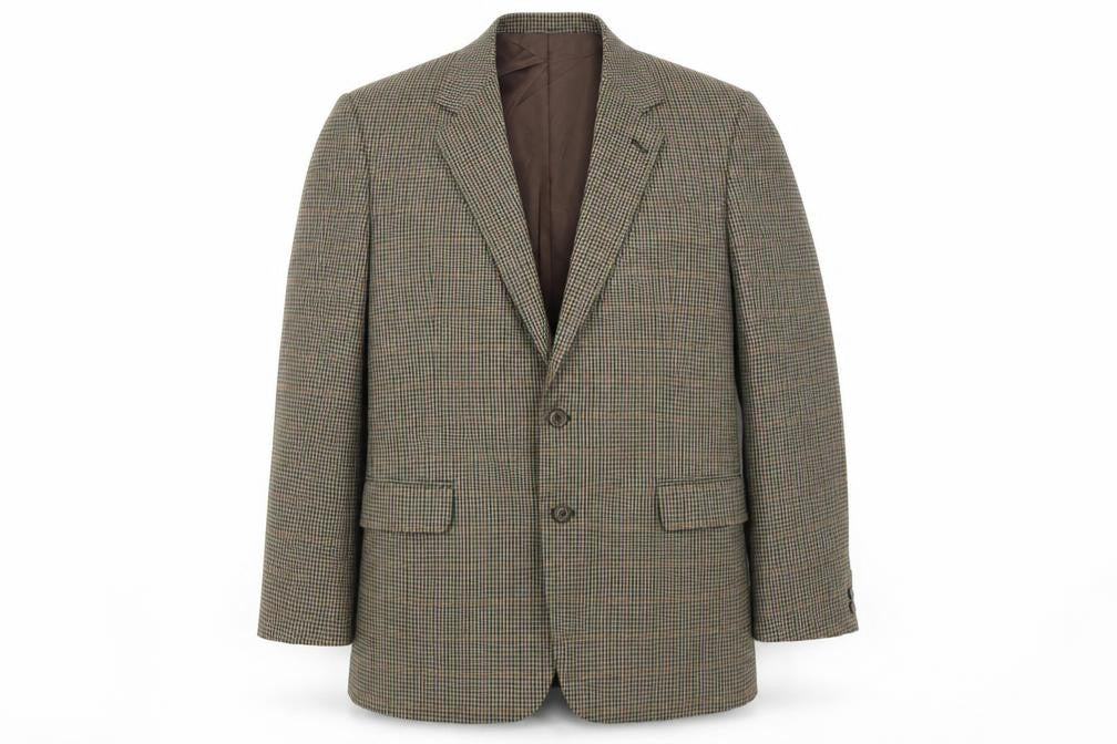 Skopes Mens Brown Check  Jacket Suit Jacket Size 42