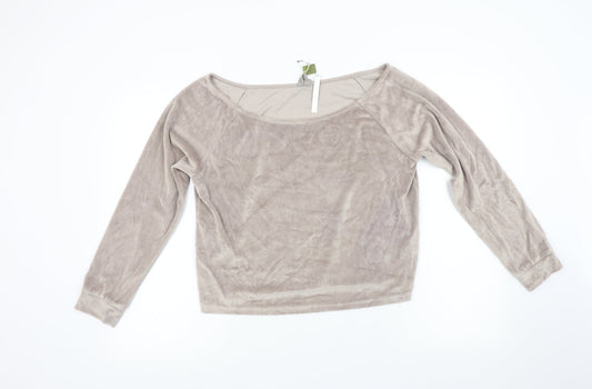 ASOS Womens Brown  Fleece Pullover Jumper Size 10