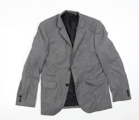 M&S Mens Grey   Jacket Suit Jacket Size 36