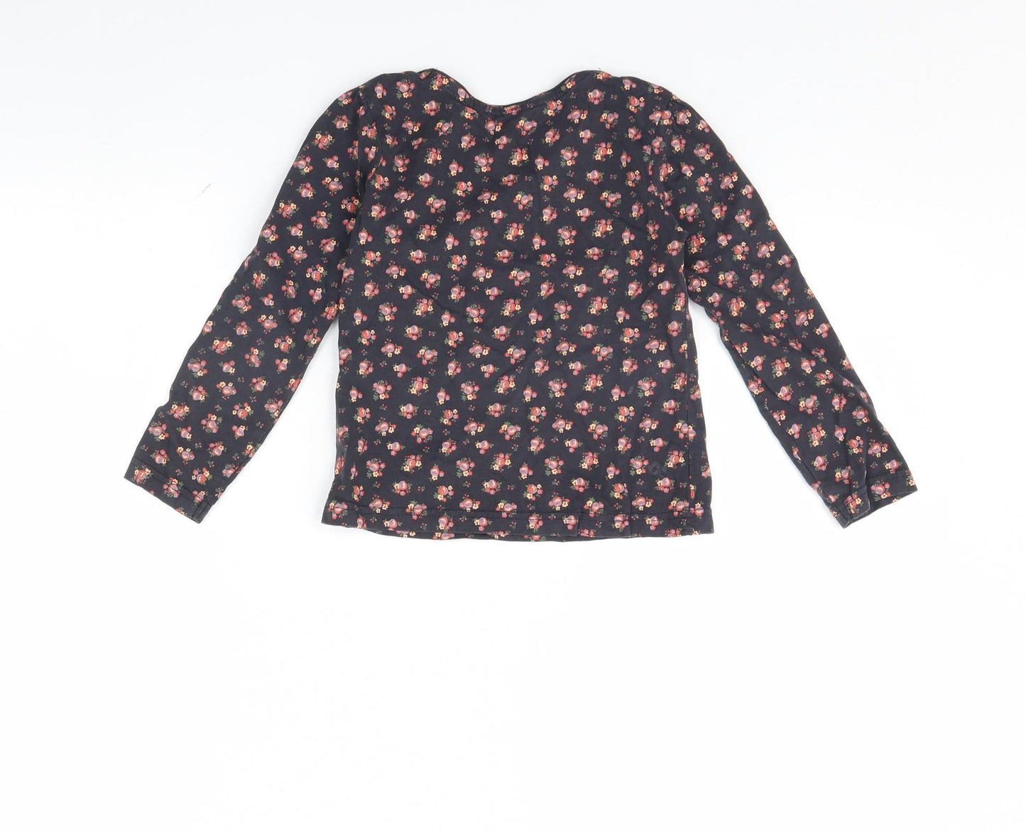 Young Dimension Girls Blue Floral  Basic T-Shirt Size 6 Years