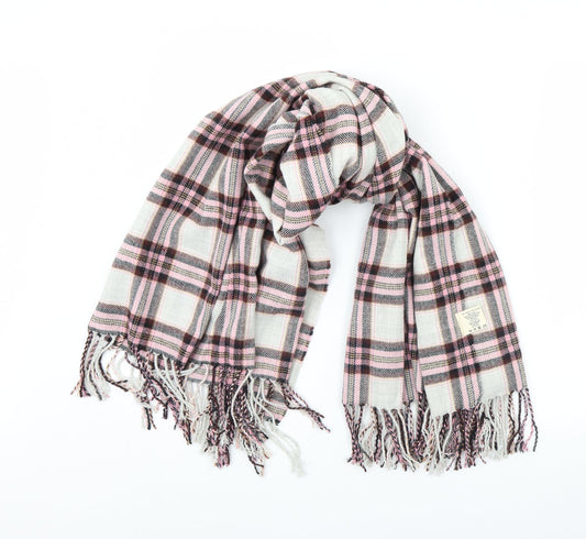 Preworn Womens Beige Check   Scarf