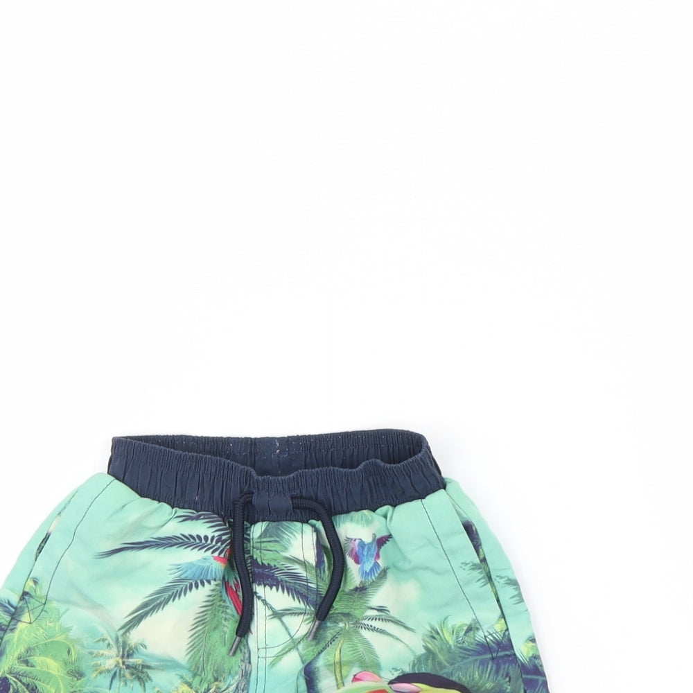 Nutmeg Baby Blue   Cropped Trousers Size 12 Months  - Swimming
