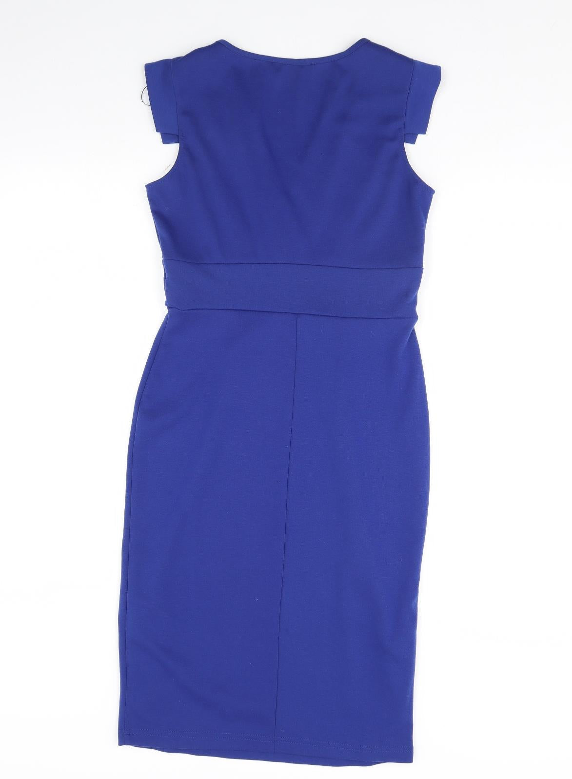 Billie & Blossom Womens Blue   Pencil Dress  Size 8