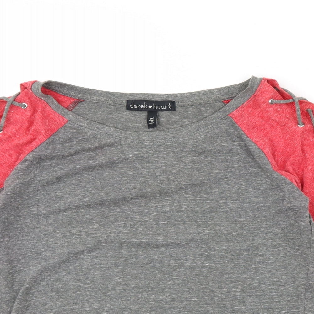Derek Heart Womens Grey   Basic Blouse Size M
