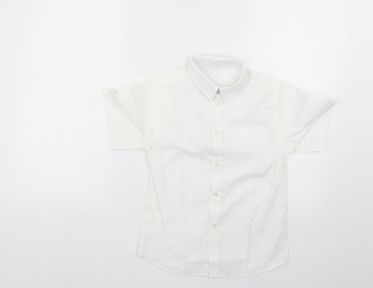 TU Boys White   Basic Button-Up Size 8 Years