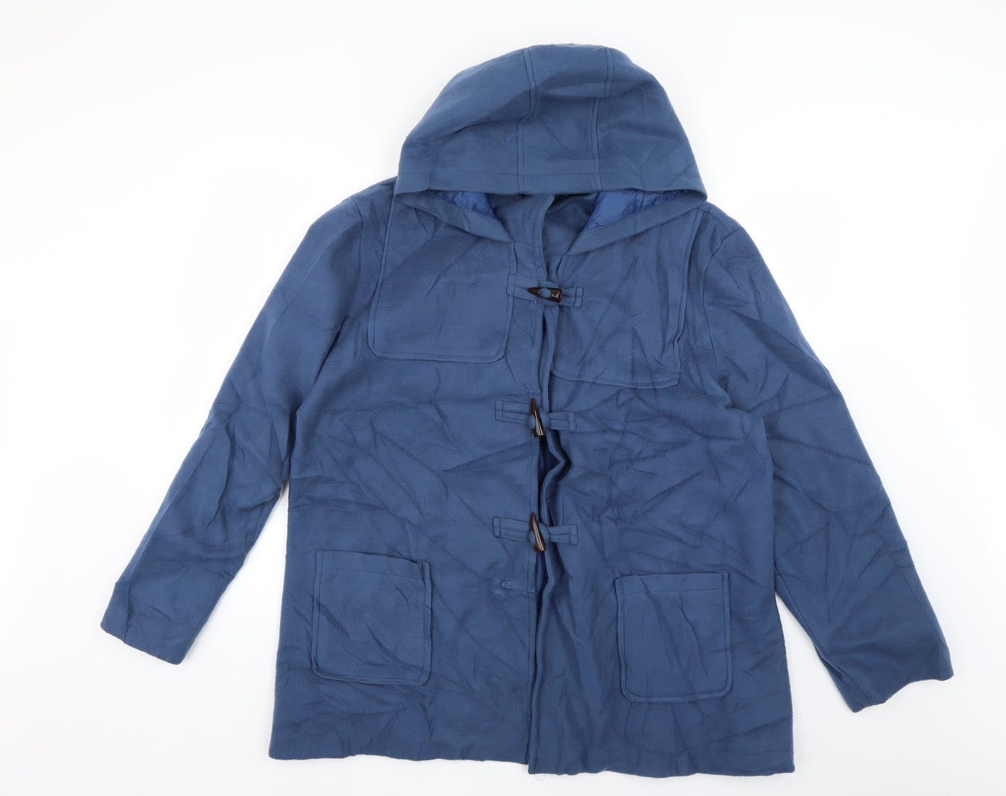 anne de lancay Womens Blue   Overcoat Coat Size XL