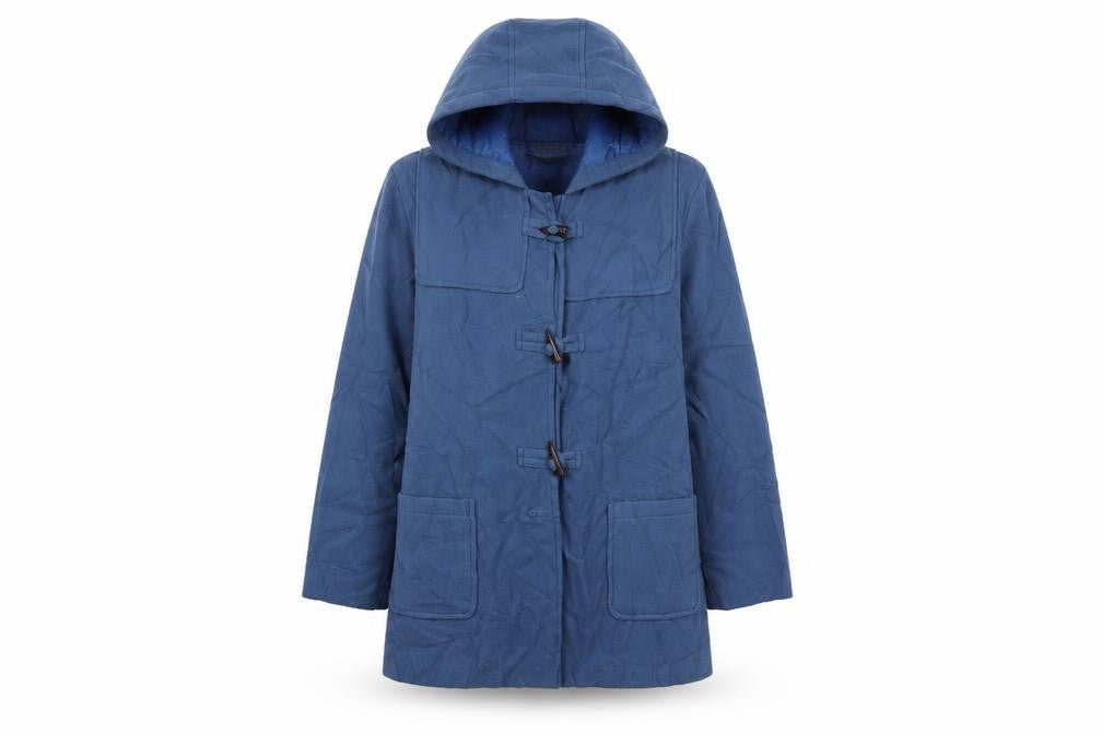 anne de lancay Womens Blue   Overcoat Coat Size XL