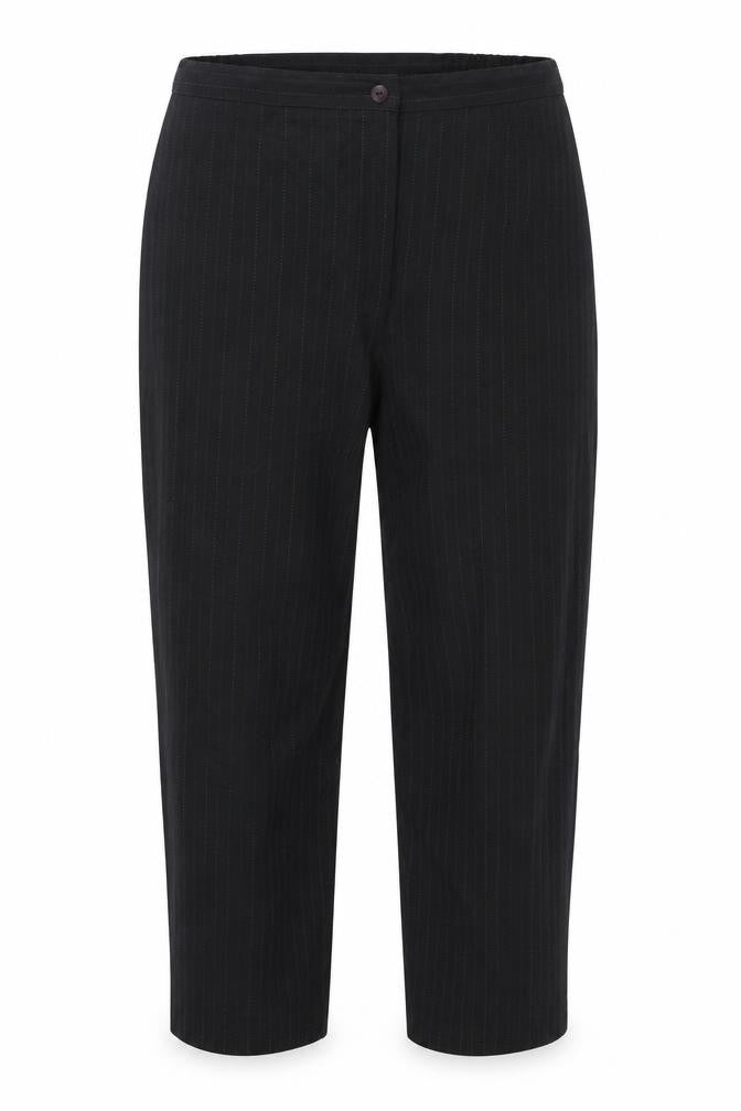 slimma Womens Black Striped  Trousers  Size 16 L24 in