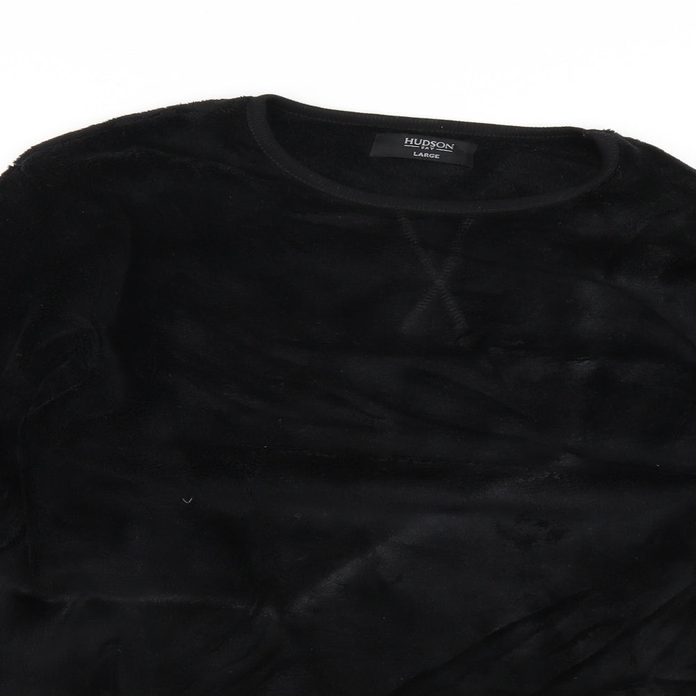 Hudson Mens Black   Pullover Jumper Size L
