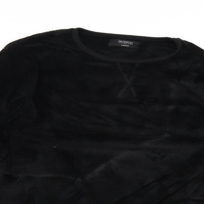 Hudson Mens Black   Pullover Jumper Size L
