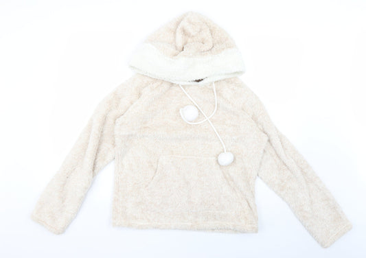 Marks and Spencer Womens Beige   Pullover Hoodie Size 10