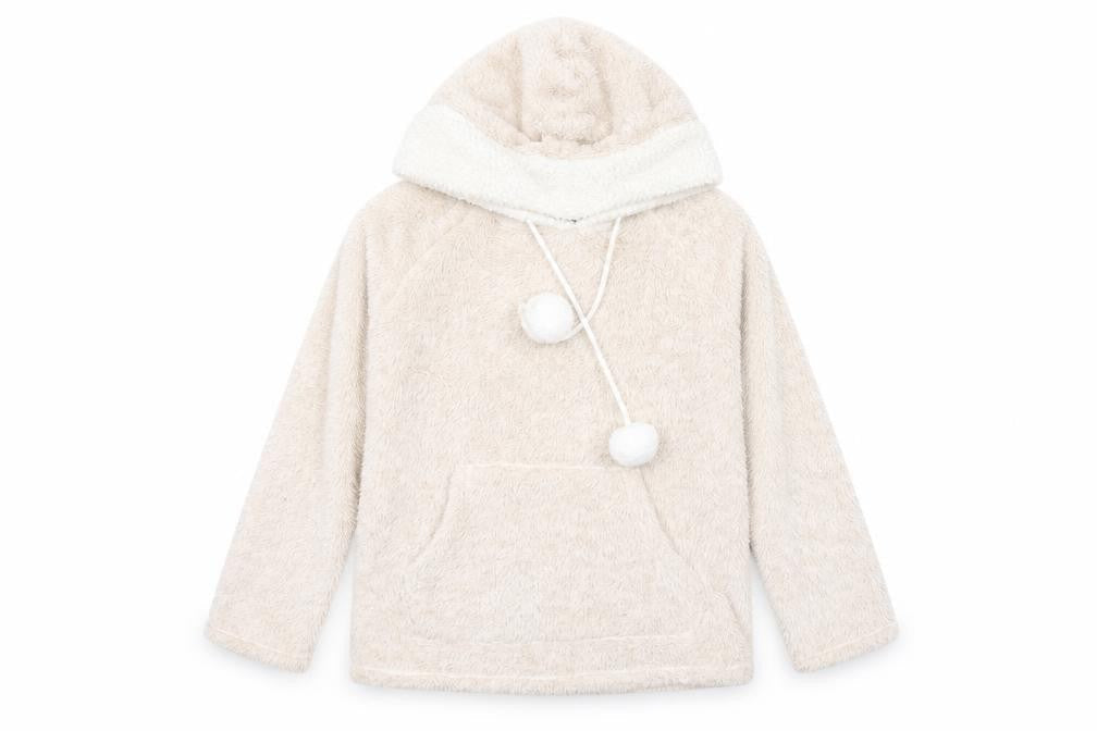 Marks & Spencer Womens Beige   Pullover Hoodie Size 10