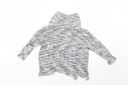 Preloved Girls Grey   Pullover Jumper Size 7-8 Years - Front