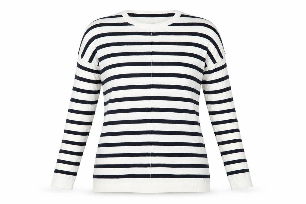 Primark Womens White Striped  Basic Blouse Size 10