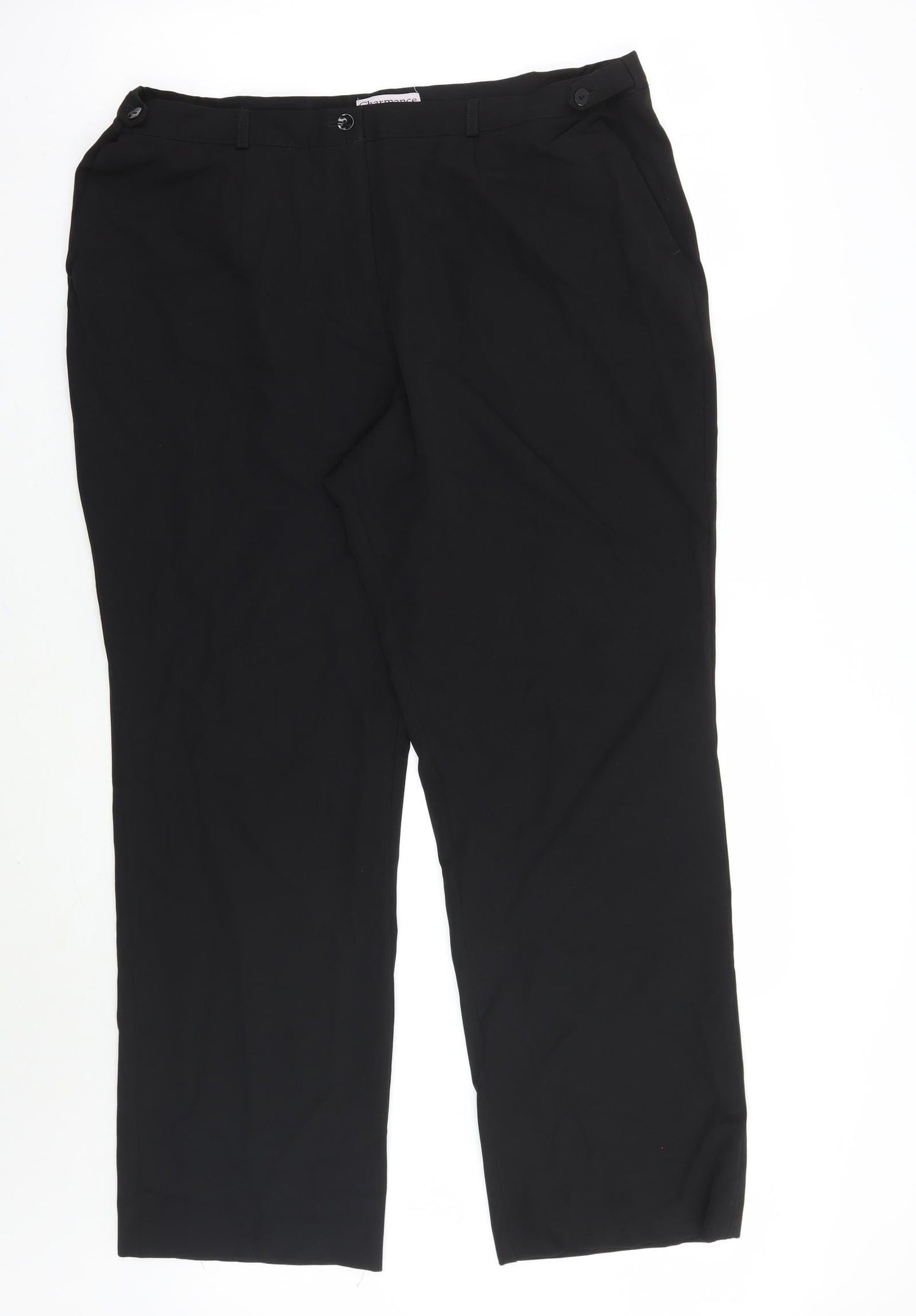 Charmance Womens Black   Trousers  Size 20 L29 in