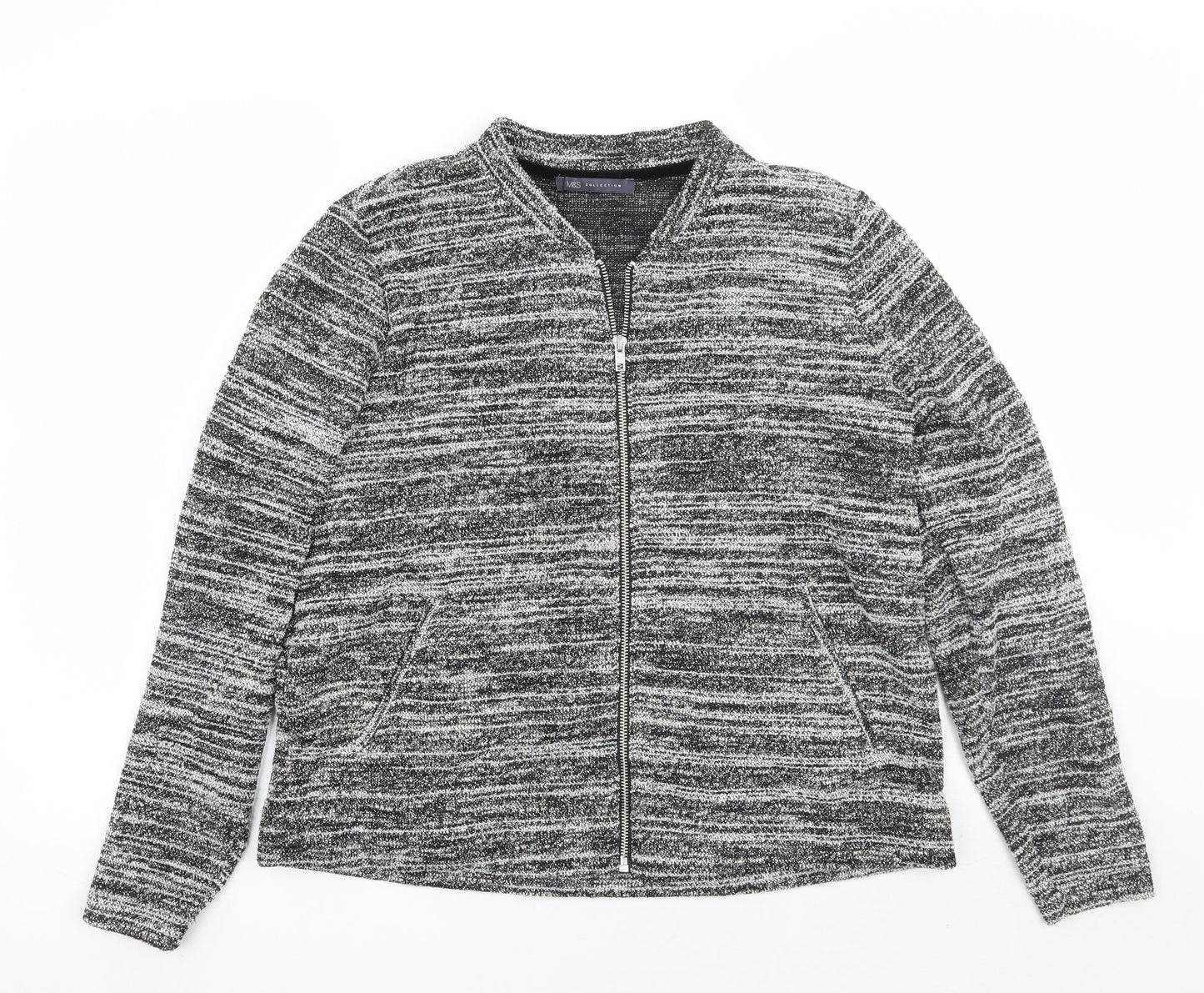 Marks and Spencer Womens Grey   Jacket Coat Size 14