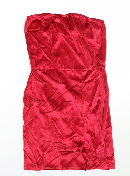 PRETTYLITTLETHING Womens Red   A-Line  Size 12