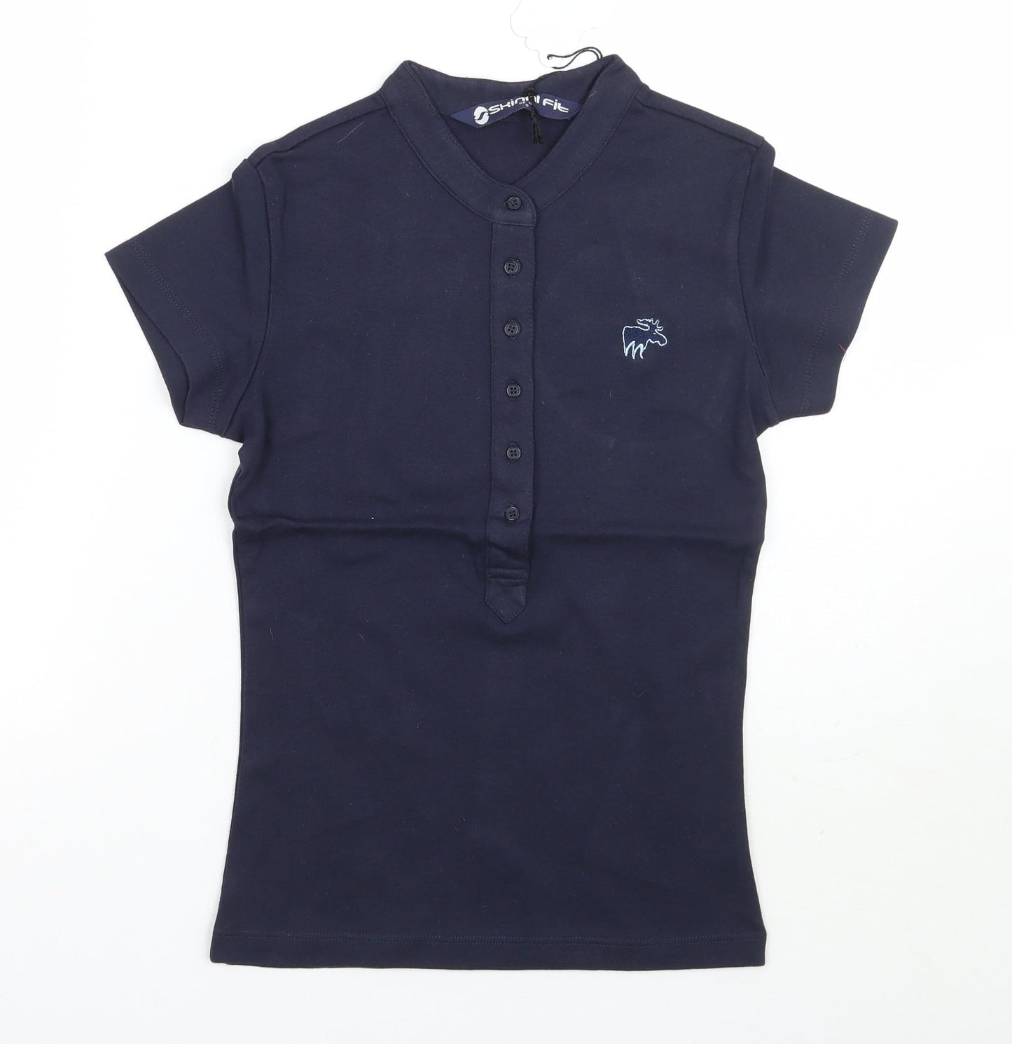 Moose Womens Blue   Basic T-Shirt Size S