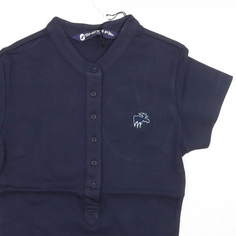 Moose Womens Blue   Basic T-Shirt Size S