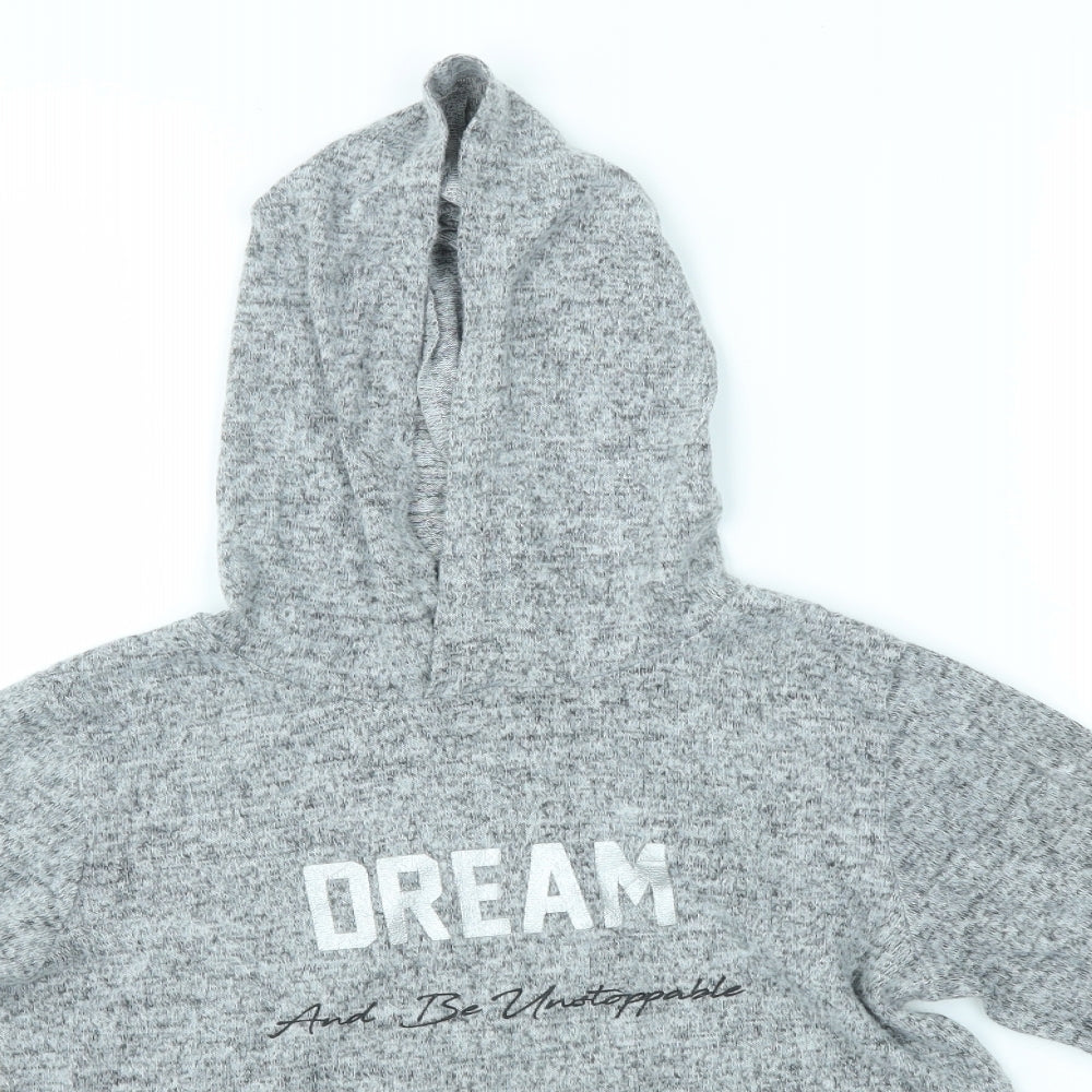 Primark Girls Grey   Pullover Hoodie Size 9-10 Years