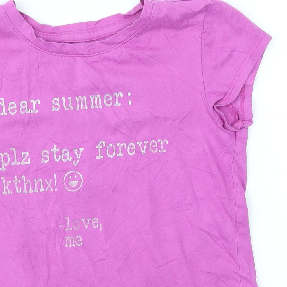 Gap Girls Pink   Basic T-Shirt Size 8 Years